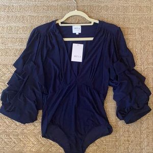 Misa Los Angeles navy bodysuit